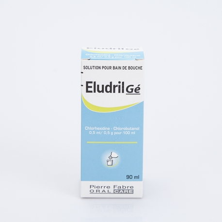 ELUDRIL Gé bain de bouche 90ml (Chlorhexidine,Chlorbutanol)