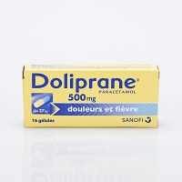 DOLIPRANE 500mg  bte 16 gél  (Paracétamol)