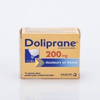 DOLIPRANE 200mg  bte 12 sachets  (Paracétamol)