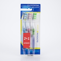 ELGYDIUM Inter-active Brosse à Dents Souple Lot de 3