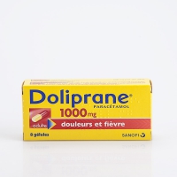 DOLIPRANE 1000mg 8 gél (Paracétamol)