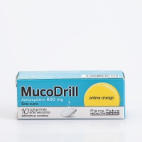 MUCODRILL 600mg 10cp (Acétylcystéine)