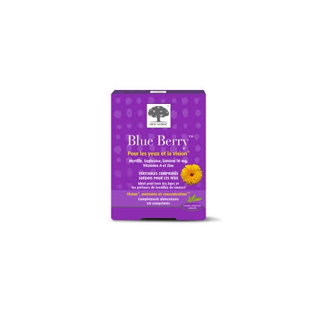 BLUE BERRY 60cp (Myrtille,Euphraise,Lutéine,Vit A,Zinc)