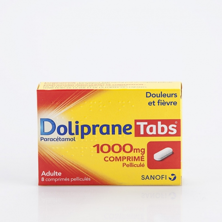 DOLIPRANE TABS 1000mg 8 cp (Paracétamol)