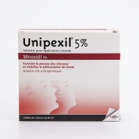 UNIPEXIL 5% Solution pour application cutanée 3 flacons (Minoxidil)
