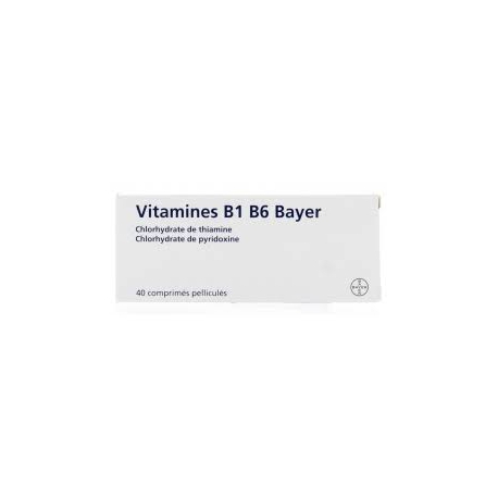 VITAMINE B1 B6 Bayer 40 cp (Chlorhydrate de thiamine et pyridoxine)