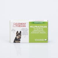 CLEMENT THEKAN Milprazikan Chiots et Petits Chiens de 0,5 kg à 10 kg 2 comprimés