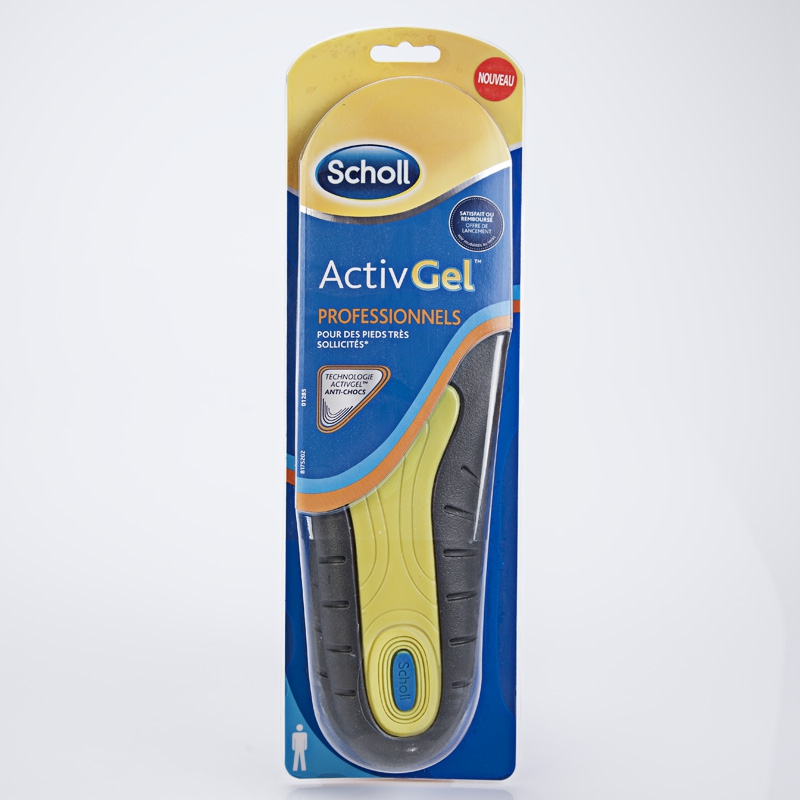 SEMELLES SCHOLL ActivGel Professionnels Homme - Mon-armoire-a-pharmacie.com