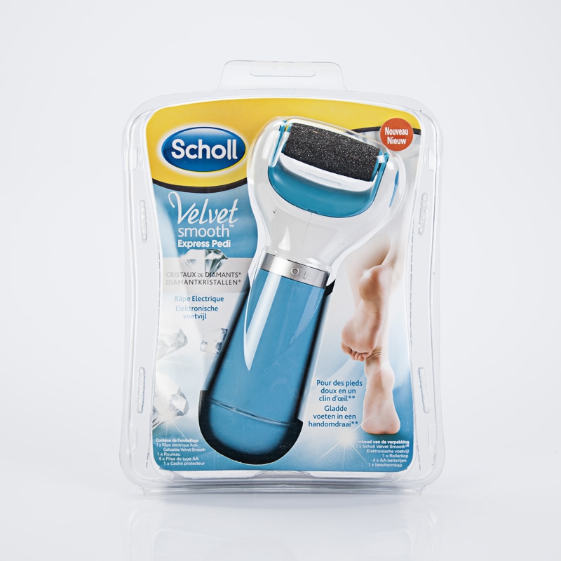Râpe électrique Scholl Velvet Smooth Aux Cristaux De Diamants - Piles Fournies, Neuf, Pour Des Pieds Doux