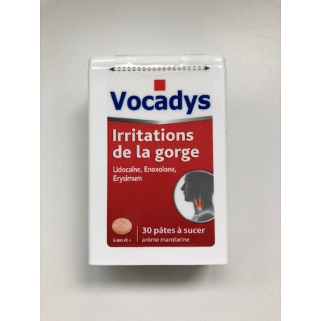 VOCADYS Pâtes à sucer x30 (Lidocaïne,Enoxolone,Erysimun)