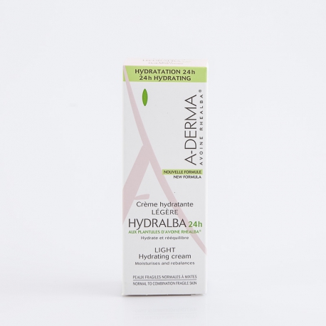 A-DERMA HYDRALBA Crème Hydratante Légère 40 ml