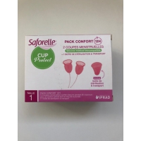 SAFORELLE Cup Protect 2 Coupes Menstruelles Taille 1