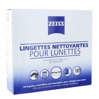 ZEISS Lingettes Nettoyantes pour Lunettes 30 Lingettes