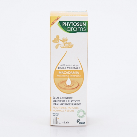 Phytosun Aroms Huile Vegetale Macadamia Bio 50 Ml Mon Armoire A