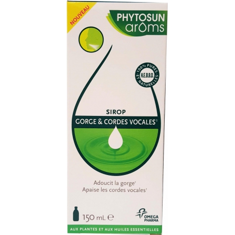 PHYTOSUN AROMS Sirop Gorge et Cordes vocales 150 ml