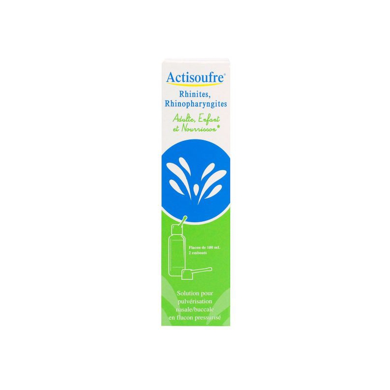 ACTISOUFRE Solution Pour Pulv risation Nasale Buccale Spray 100 Ml ACTISOUFRE Solution Pour Pulv risation Nasale Buccale Spray 100 Ml