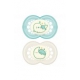 MAM Sucette Nuit Silicone + mois Garçon lot de 2