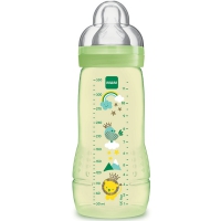 MAM Biberon +6 mois débit ultra-rapide Vert  330 ml