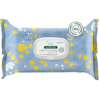 KLORANE Bébé Lingettes Nettoyantes Douces 70 Lingettes