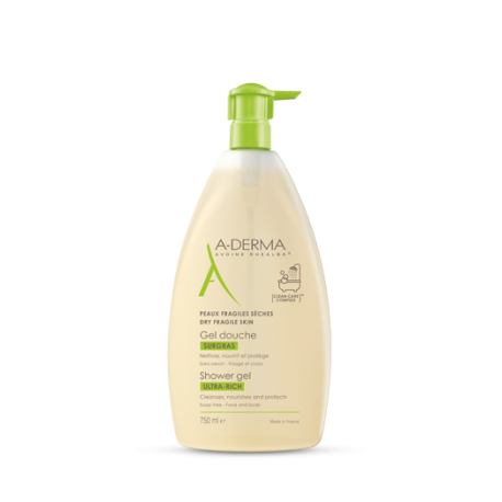 A-DERMA Gel Douche Surgras à l'Avoine 750 ml