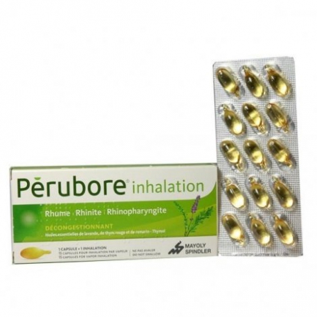 PERUBORE Inhalation Rhume, Rhinite, Rjinopharyngite 15 Capsules