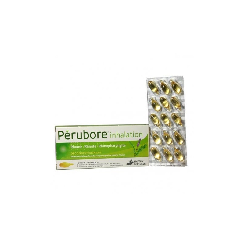 PERUBORE INHALATION HUILE ESSENTIELLE 15 CAPSULES : Inhalations