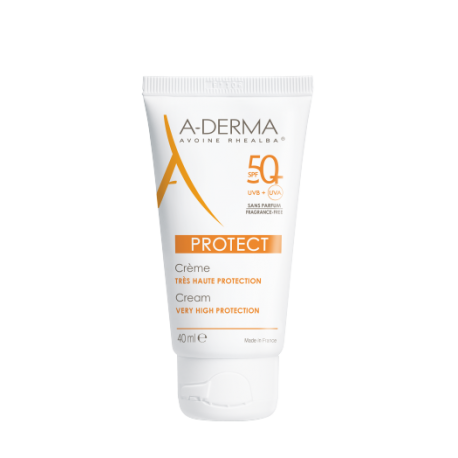 A-DERMA PROTECT Crème SPF 50+ Sans parfum  40 ml