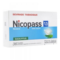 NICOPASS 1,5 mg (nicotine) Eucalyptus 96 Pastilles
