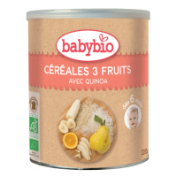 Babybio Céréales 3 Fruits avec Quinoa dès 6 mois 220g