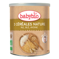 Babybio 3 Céréales Nature dès 8 mois 250g