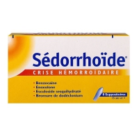 Sédorrhoïde Crise Hémorroïdaire 8 Suppositoires