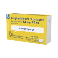 Cétylpyridinium 1,5 mg / Lysozyme 20 mg Biogaran Conseil S/S 36 Comprimés à sucer