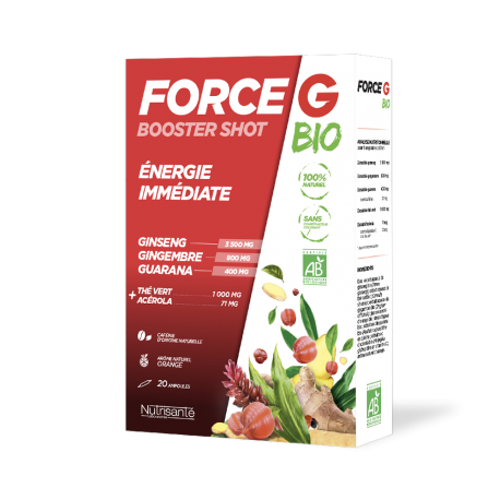 FORCE G Energie Immédiate Bio 20 Ampoules