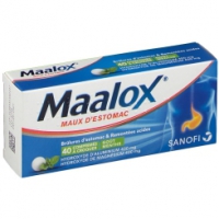 MAALOX Maux d'Estomac 40 comprimés Goût Citron