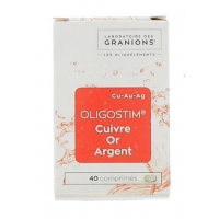 Granions Oligostim Cuivre, Or, Argent 40 comprimés