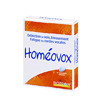 Homéovox Boiron Extinction de Voix, Enrouement 60 comprimés