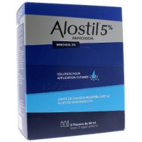 ALOSTIL 5% 3 flacons de 60 ml  (Minoxidil)