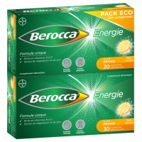 BEROCCA 60 cp eff  (Vit B1,B2,B6,B3,B5,H,B9,C,Carbonate de calcium,Mg,Zn)