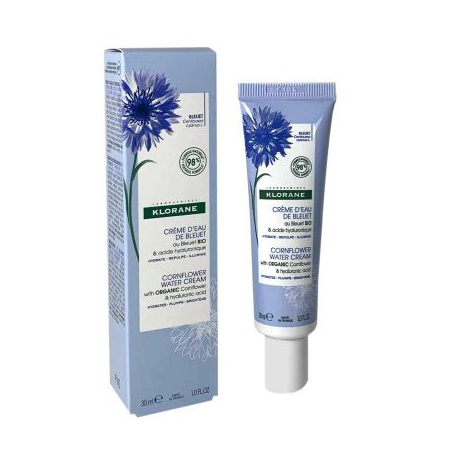 KLORANE Crème d'Eau de Bleuet BIO et Acide Hyaluronique 30 ml