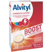 ALVITYL Boost Energie Physique et Mentale  20 Comprimés Effervescents