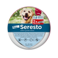 BAYER Seresto Collier Anti-parasitaire Pour Grands Chiens de plus de 8 kg Lot de 2 Colliers