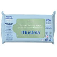 MUSTELA Bébé Lingettes Nettoyantes  60 lingettes