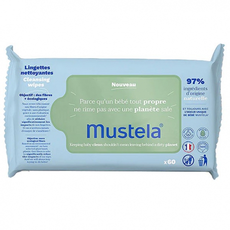 MUSTELA Bébé Lingettes Dermo-Apaisantes  60 lingettes