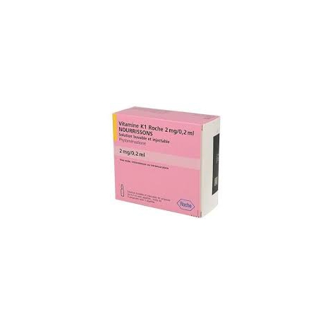 VITAMINE K1 Roche 2mg/0.2ml Nourrissons (Phytoménadione)