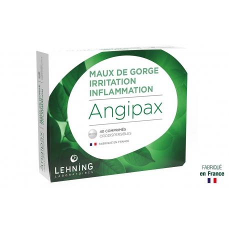 LEHNING  Angipax Maux de gorge Irritation Inflammation 40 cps Orodispersibles