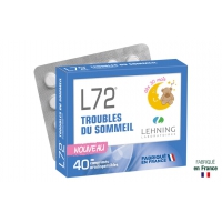 LEHNING L72 Troubles du Sommeil 40 cps orodispersibles