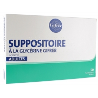 GLYCERINE Suppos Gifrer bte 50 Adulte (Glycérol)