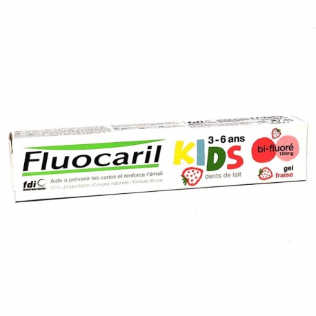 FLUOCARIL KIDS Dentifrice Fraise 2-6 ans 50 ml