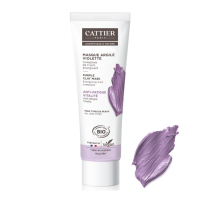 CATTIER Masque Argile Violette Anti-fatigue Bio 100 ml