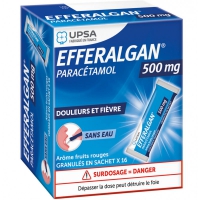 EFFERALGAN  500mg Fruits rouges 10 sachets  (Paracétamol)